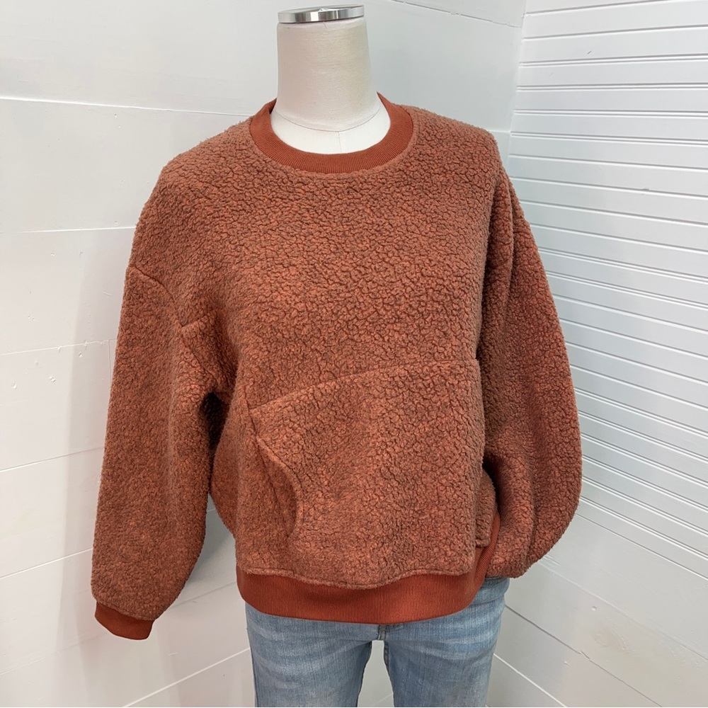 Madewell Polartec Sherpa Crewneck Pullover